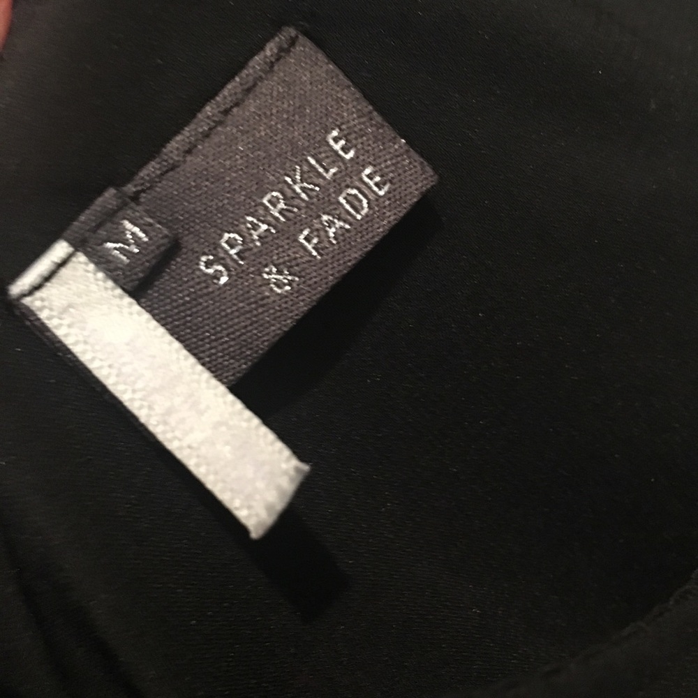 Urban Outfitters Sparkle & Fade Black Halter Dress - Picture 4 of 5